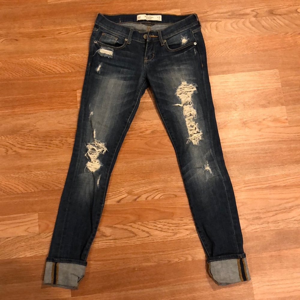 Abercrombie and Fitch destroyed Jeans